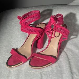 Call it spring Disney lace heels